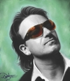 Cartoon: Bono Digital Painting by Dante (small) by Dante tagged bono u2 caricature portrait dante