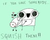 Cartoon: Squish (small) by eke tagged love,hugs,cute