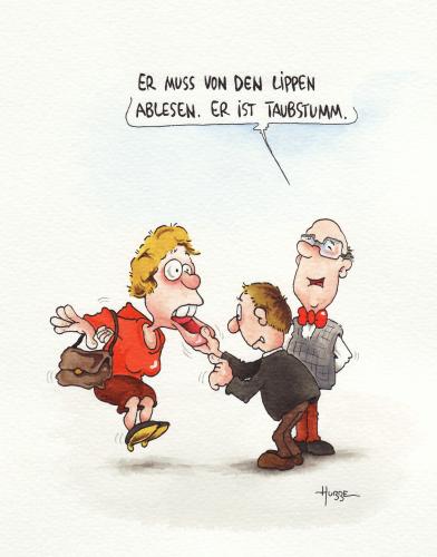 Cartoon: ... (medium) by ms rainer tagged taubstumm,