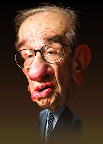Cartoon: Alan Greenspan (medium) by RodneyPike tagged alan,greenspan,caricature,illustration,rwpike,rodney,pike