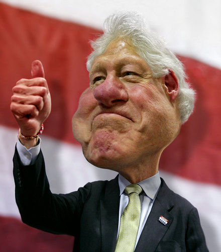 Cartoon: Bill Clinton (medium) by RodneyPike tagged bill,clinton,caricature,illustration,rwpike,rodney,pike