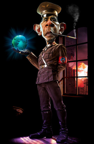 Cartoon: A Parody (medium) by RodneyPike tagged manipulation,photo,photoshop,illustration,caricature,president,omama,barack