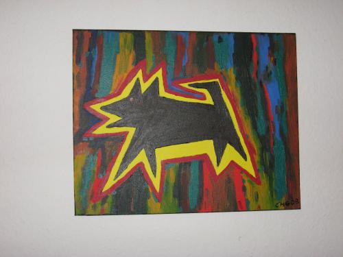 Cartoon: Hund-Dog (medium) by comic-chris tagged acryl