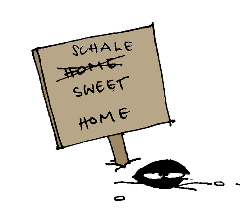 Cartoon: The daily mussel (medium) by Pierre tagged muschel,miesmuschel,schale,strand,home,sweet,heimat