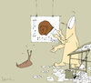 Cartoon: Architekt (small) by Pierre tagged ameisenbär,miesmuschel,muschel,schnecke,schneckenhaus,architektur,architekt,bauen,haus