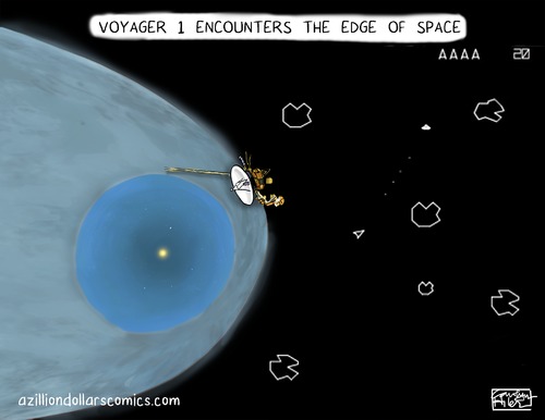 Cartoon: The Breakthrough (medium) by a zillion dollars comics tagged astronomy,space,technology,science,video,games