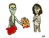 Cartoon: Be Mine (small) by a zillion dollars comics tagged holiday,valentine,love,romance,culture,society,zombies