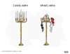 Cartoon: Candelabra plus (small) by a zillion dollars comics tagged society,culture,gender,women,lingerie