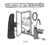 Cartoon: Whos There? (small) by a zillion dollars comics tagged death,philosophy,pets,life