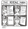 Cartoon: The Ideal Man (small) by a zillion dollars comics tagged dating,relationships,men,women,marriage