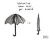 Cartoon: Umbrella Emotions (small) by a zillion dollars comics tagged umbrellas,fear,scared