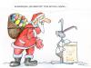 Cartoon: Schöne Bescherung (small) by KryCha tagged gift giving nikolaus christkind santa klaus christmas