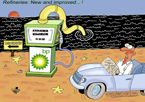 Cartoon: BUSINESS IS BUSINESS... (medium) by Vejo tagged oil,pollution,bp,business