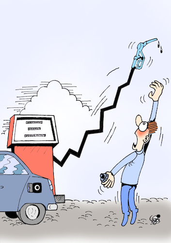 Cartoon: FUEL PRICE... (medium) by Vejo tagged fuel,price,economy,trump,war,iran,usa,europe