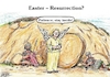 Cartoon: Easter_Resurrection? (small) by Alan tagged easter,resurrection,contact,restrictions,jesus,tomb,corona,covid19,merkel,angel