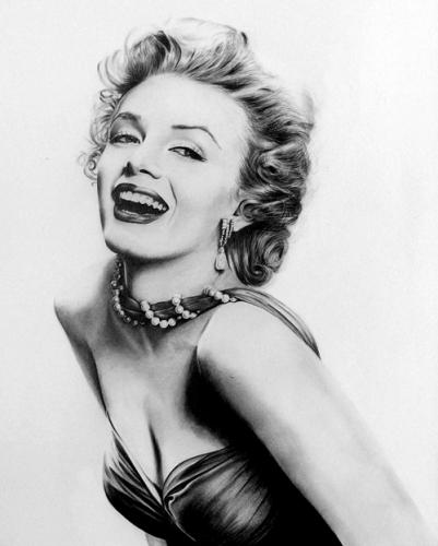 Cartoon: Marilyn (medium) by Valeria tagged dibujo,drawing