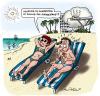 Cartoon: Happy holidays (small) by deleuran tagged holidays,vacation,iron,electricity,fear,memory,