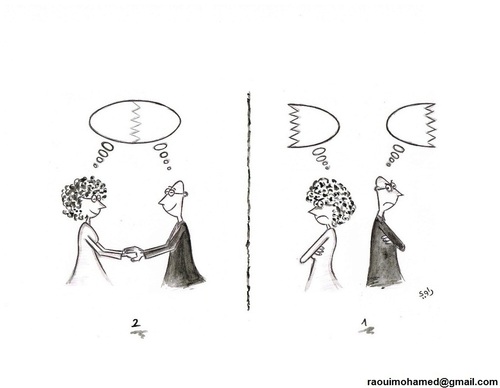 Cartoon: Adam and Eve (medium) by Raoui tagged conflict,idea,woman,man