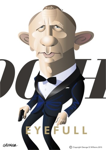 Cartoon: Skyfall (medium) by spot_on_george tagged skyfall,james,bond,daniel,craig,caricature