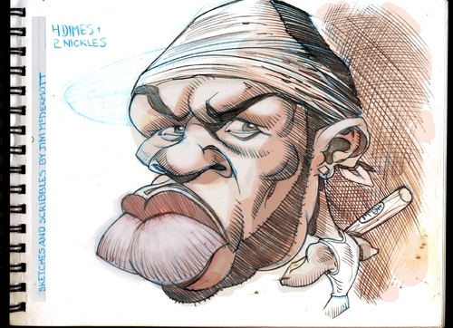 Cartoon: 50 Cent in Freelancers (medium) by McDermott tagged freelancers,mcdermott,50cent,deniro,forrestwhitaker