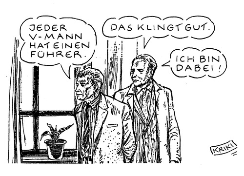 Cartoon: V-Führer (medium) by Kriki tagged verführer,verführer,hypo real estate,bank,banken,goldtaler,taler,hypo,real,estate