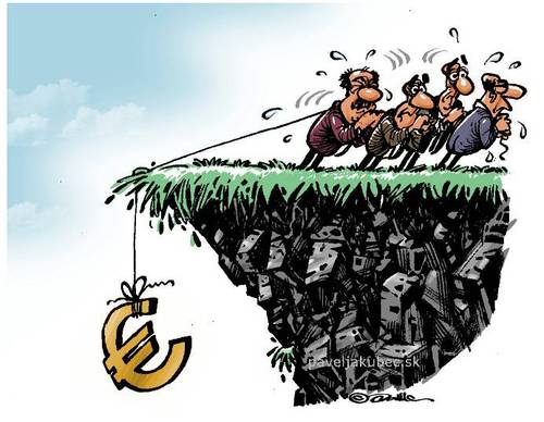 Cartoon: Europe after the Greek crisis (medium) by toon tagged crisis,euro