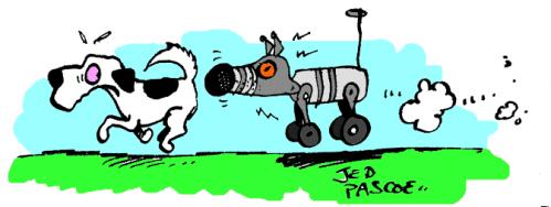 Cartoon: Robodog (medium) by Jedpas tagged dog,electronics,robot,cartoon,funny