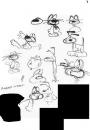 Cartoon: The original designs for Ambrose (small) by Jedpas tagged cartoon,strip,cat,dog