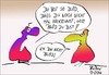 Cartoon: gut gegeben (small) by BoDoW tagged blöd,dumm,antwort,beleidigung,idiot