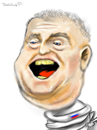 Cartoon: Vladimir Volfovich Zhirinovsky (medium) by to1mson tagged zhirynowsky,zyrinowski,russia,rosja,russland,duma