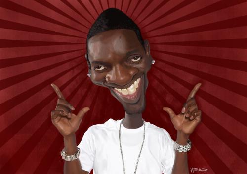 Cartoon: Akon (medium) by manohead tagged caricatura,caricature,manohead