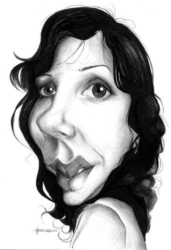 Cartoon: Claudia Kfouri (medium) by manohead tagged manohead,caricatura