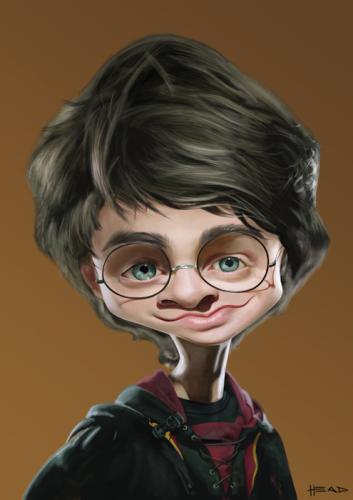 Cartoon: Harry Potter (medium) by manohead tagged caricatura,caricature,manohead