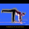Cartoon: MH - Virabhadrasana - variant (small) by MoArt Rotterdam tagged yoga,yogapose,asana,virabhadrasana,warrior,krijger