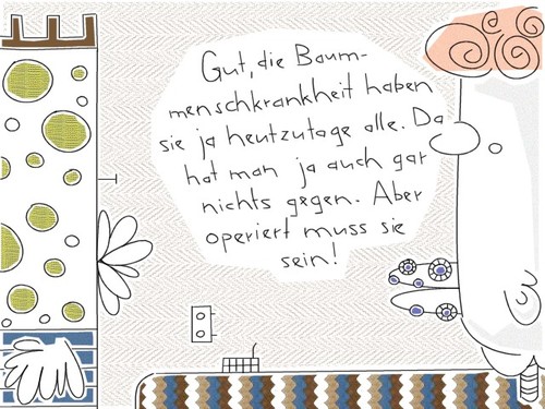Cartoon: heutzutage alle (medium) by bob schroeder tagged baum,mensch,baummensch,baummenschkrankheit