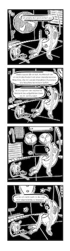 Cartoon: Ypidemi Media Equals Life (medium) by bob schroeder tagged robotik,roboter,mensch,maschine,sozial,interaktion,mediaequalslife,mediaequation,beziehung,comic,ypidemi