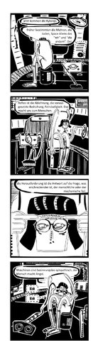 Cartoon: Ypidemi Mensch (medium) by bob schroeder tagged mensch,maschine,cyborg,kyborg,wir,comic,apartheit