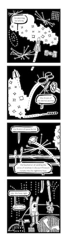 Cartoon: Ypidemi Space (medium) by bob schroeder tagged rocket,space,travel,death,fireworks,eternity,infinity,comics,ypidemi