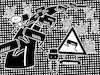 Cartoon: Ok (small) by bob schroeder tagged wild,wildwechsel,robot,boston,dynamics,robotic,mule,animal,crossing,algorithm,traffic,ai,ki