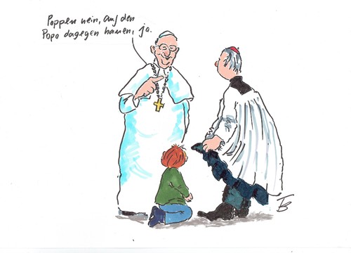 Cartoon: Franziskus (medium) by Skowronek tagged kirche,papst,kindesmissbrauch
