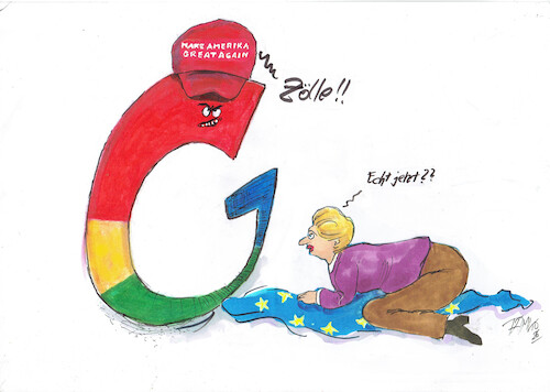 Cartoon: Google (medium) by Skowronek tagged eu,techgiganten,google,ursula,van,der,leyen