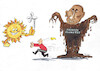 Cartoon: Fossiles Monster (small) by Skowronek tagged putin,energie,sonne,windenergie,fossile