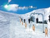 Cartoon: Ups by regulations (small) by Nikklaus tagged ski,lift,clothes,naked,made,regulations,up,uups,snow,montains,heaven,blue,white,traction