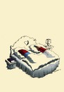 Cartoon: Das Paar (small) by Mehmet Karaman tagged bett,schreiber,radiergummi,paar