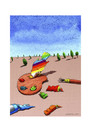 Cartoon: Malpalette (small) by Mehmet Karaman tagged malpalette regenbogen taube farben