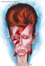 Cartoon: David Bowie (small) by Jesse Ribeiro tagged caricature portrait cartoon illustration music pop star rock people business david bowie