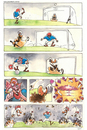 Cartoon: Futebol (small) by Jesse Ribeiro tagged war,terrorists,usa,taliban,soccer,rugbi,game,peace