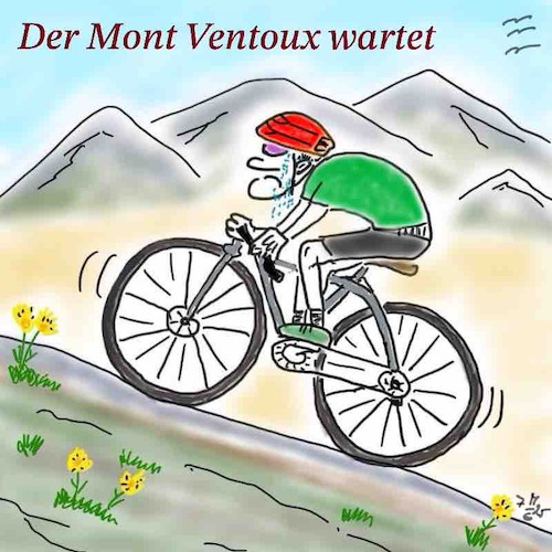 Cartoon: Mont Ventoux (medium) by legriffeur tagged sport,rad,radsport,tourdefrance,frankreich,france
