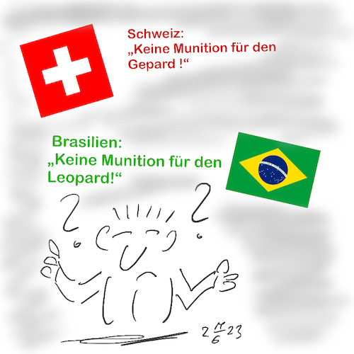 Cartoon: Munitionslieferung (medium) by legriffeur tagged deutschland,verteidigung,nato,bundeswehr,ukrainekrieg,panzerlieferung,bundesregierung,munition,munitionslieferung,europa