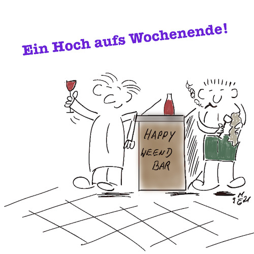 Cartoon: Wochenende (medium) by legriffeur tagged wochenende,weekend,eslebedaswochlende